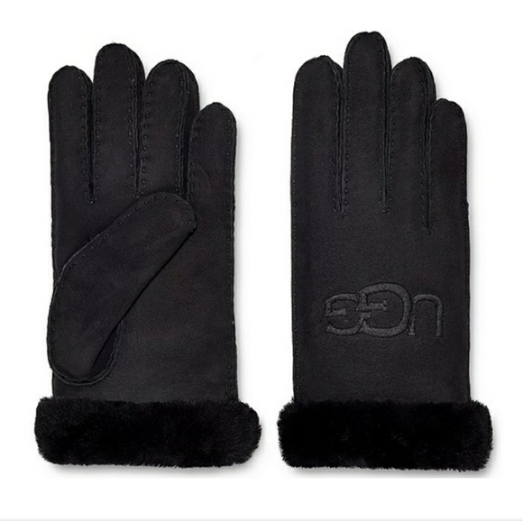 NWT UGG Women´s Sheepskin Embroidered Glove - Black
